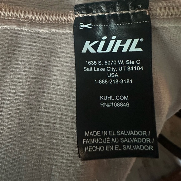 KÜHL Born in the Mountains Sleeveless Tank Top Women’s Large – Taupe Tie-Dye - Picture 5 of 5